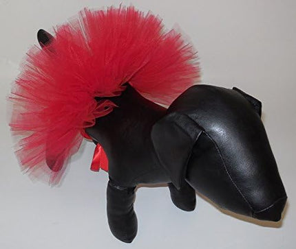 Handcrafted in USA Red Tulle Tutu for Medium Dogs