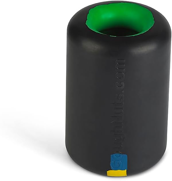 Goughnuts Work to Eat Dog Treat Toy – Virtually Indestructible Rubber Treat Dispensing Dog Toys for Aggressive Chewers, Mental Enrichment Feeder and Fillable Chew for Large Dogs, Freezable, USA Made