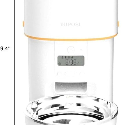 Automatic Cat Feeders - 2L Cat Food Dispenser Easy to Use, Timed Automatic Pet Feeder with Over 180-day Battery Life, 1-6 Meals Dry Food Programmable Portion Control Also for Dogs