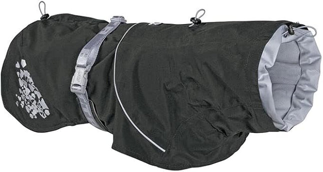 Hurtta Monsoon Coat, Dog Raincoat, BlackBerry, 18 in