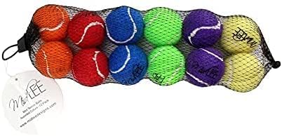 Midlee X-Small Dog Tennis Balls 1.5" Pack of 12 (Solid, 1.5 inch)