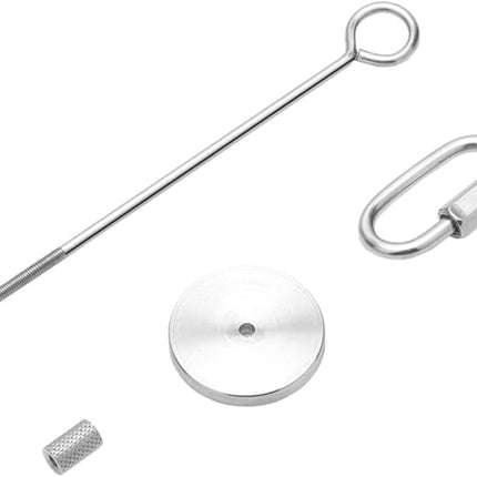 Bird Food Holder Stainless Steel Fruit Vegetable Stick Skewer for Parrots Cockatoo Cockatiel Cage Treating Tool (S: 4.72inch)