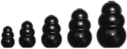 Kong Extreme Dog Toy 2-Pack, Large - Tough Chew Toys for Aggressive Chewers - Black Durable Rubber