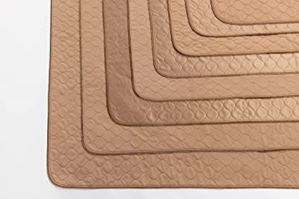 EZwhelp Reusable Dog Pee Pad, Waterproof Mat for Dogs and Puppies, 41"x41" w/ Grommets