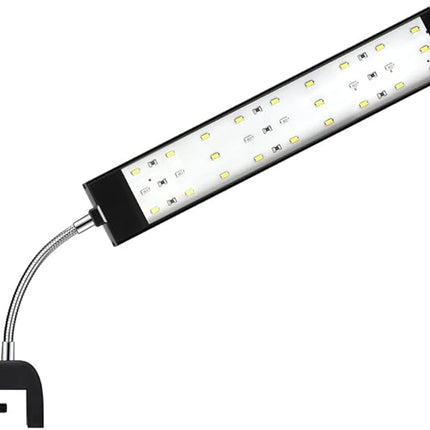 Aquarium Light Small LED Clip Light for Fish Tank 10W, 1 Yr Warranty