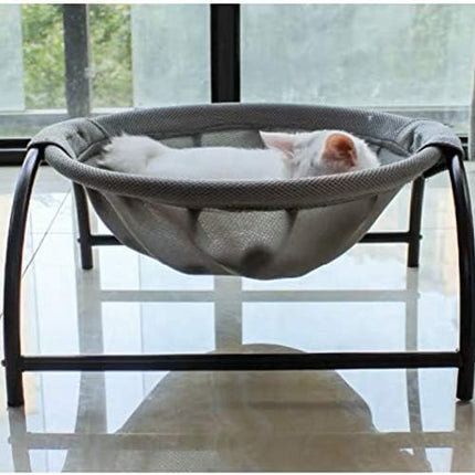 Cat Bed Dog/Pet Hammock Bed Free-Standing Kitty Sleeping Cat Supplies Pet Supplies Whole Wash Stable & Breathable Easy Assembly Indoors Outdoors, 16.9 in x 16.9 in x 9.5 in