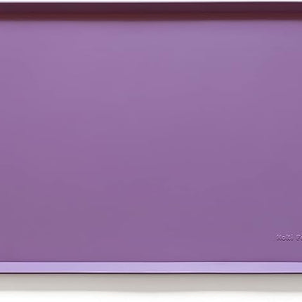 Hoki Found Silicone Pet Food Mats Tray - High-Lips Pet Dog Cat Bowl Mats - Pet Feeding Mat - Waterproof Dog Cat Food Mats -Pet Water Mats for Floors - Amethyst