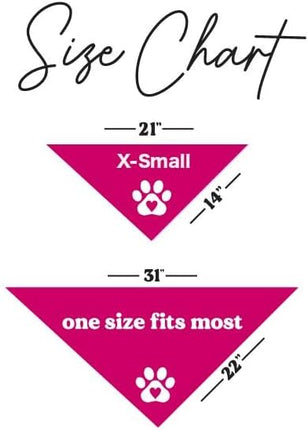 Big Brother Heart Paw Dog Bandana | 100% Cotton Adjustable Triangle | Pregnancy Announcement Photoshoot Prop | New Baby | Made in USA | Matching Family | Hot Pink X-Small (87)