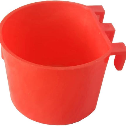 10 Pack Bird Cage Feeding Cups Chicken Seed Bowl Hanging Parrot Food Dishes,Feeder and Waterer Coop Cup Water Bottles for Pigeon Quail Parakeets Rabbit Poultry