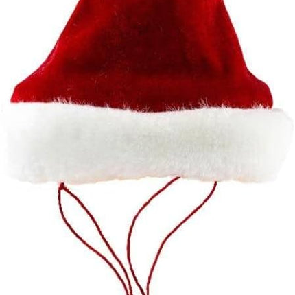 Huxley & Kent Pet Hat | Santa (Medium) | Festive Christmas Holiday Accessory for Dogs/Cats | Holiday Pet Hat | SnugFit Sliding Toggles for Best Fit