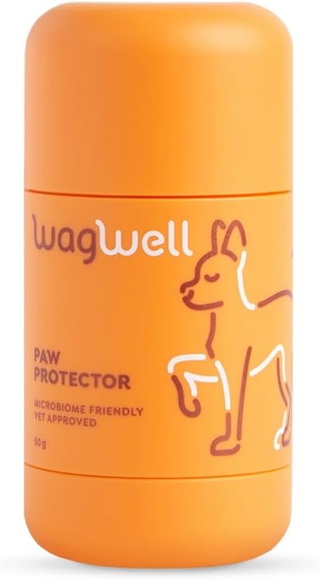 WagWell Paw Protector - Vet-Approved & Microbiome-Friendly Dog Paw Pad & Nose Balm Made from Natural Ingredients to Hydrate, Condition & Protect Pet Paws