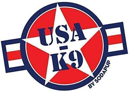 SodaPup USA-K9 Grenade – Durable Dog Treat Dispenser and Chew Toy Made in USA from Non-Toxic, Pet Safe, Food Safe Natural Rubber Material for Mental Stimulation, Problem Chewing, Calming Nerves & More