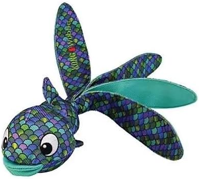 KONG Wubba Finz - Dog Toy for Tug of War & Fetch - Dog Supplies for Puppy & Dog Playtime - Outdoor & Indoor Dog Toy (Blue, Small)