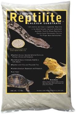 Carib Sea Reptilite Sand in Natural White (40 lbs) [Set of 4]