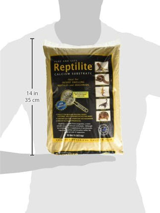 Carib Sea SCS00714 4-Pack Reptiles Calcium Substrate Sand, 10-Pound, Aztec Gold