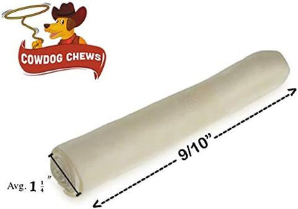Cowdog Chews Retriever Roll 9-10 inch (15 Pack) All Natural Rawhide Dog Treat Bone