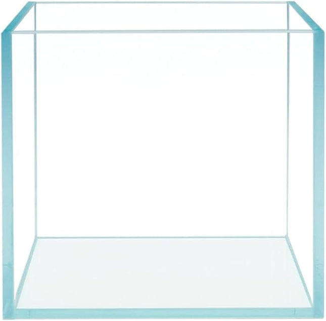 Cube Rimless Frameless Extra Clear All Glass Aquarium, Low Iron Glass Tank, 5mm Glass, White Leveling Mat Included, w/Lids Options
