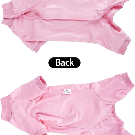 LIANZIMAU Cat Surgical Recovery Suit Professional for Male Female Dog Abdominal Wounds Cone E-Collar Alternative Anti-Licking Pet Surgical Recovery Pajama Suit Soft Fabric Onesie for Cats