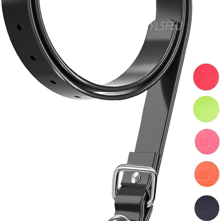 Dog Collar Strap for Most of Electronic Training Collar Receivers-Adjustable Durable Waterproof Odorless 3/4 Inch Collar Replacement for Barking Fence-Pet TPU Collar Strap