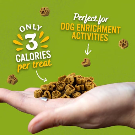 Blue Dog Bakery Natural Dog Treats, Perfect Trainers, Low Calorie Dog Training Treats, Chicken & Cheese Flavor, 6oz, 8 Count