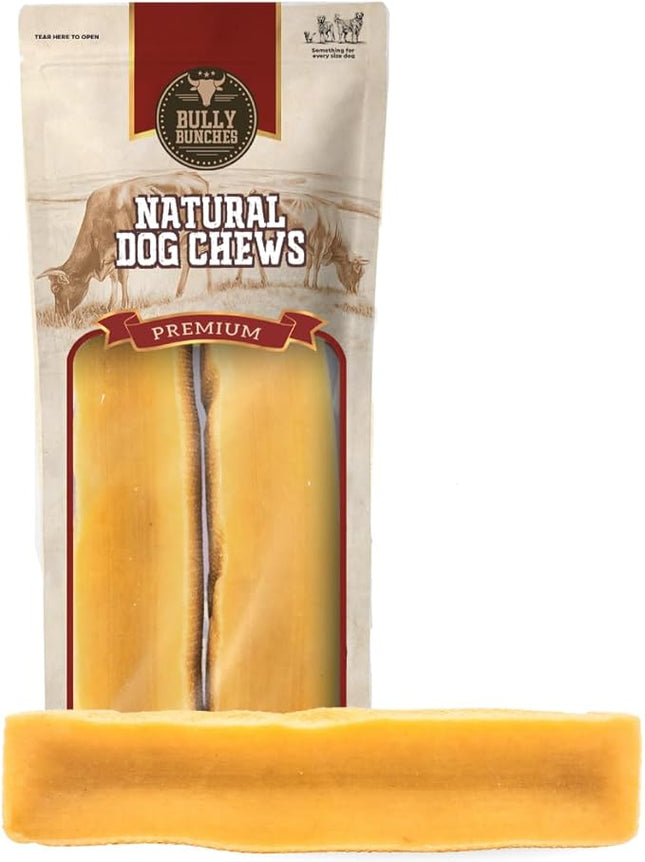 Bully Bunches Mega Authentic Yak Cheese Himalayan Chews for Giant Dogs & Super Aggressive Chewers - All Natural Dog Treat Dental Chews, Made with Real Yak Milk - Lactose & Rawhide Free (2 PK)