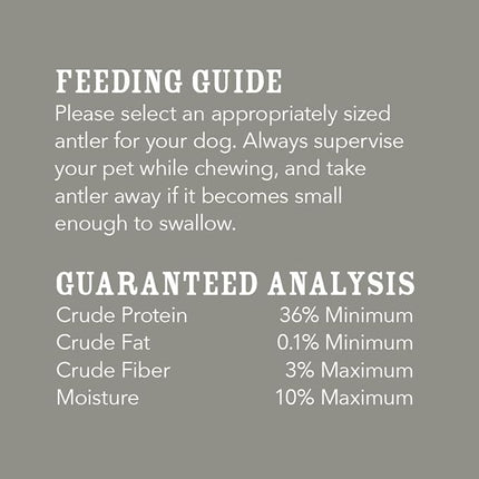 Amazon Brand - Wag Split Elk Antler, Naturally Shed, Long Lasting for Aggressive Chewers, Large (Best for Dogs 30-45 lbs)