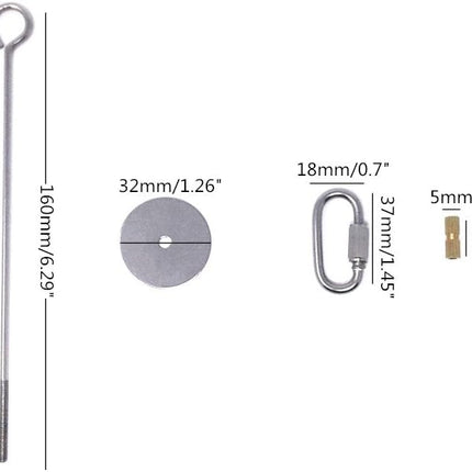 Honbay 2pcs Parrot Bird Rabbit Hutch Cage Fruit Vegetable Holder Skewer Foraging Toy Animal Treating Tool (L)