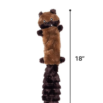 ZippyPaws Skinny Peltz - No Stuffing Dog Toy Pack to Keep Them Busy, for Medium and Large Dogs, Squeaky Pet Toys, Unstuffed Chew Toys, Soft Plush Variety Pack, Chipmunk, Lemur, and Monkey - 18"