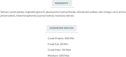 BIXBI Hip & Joint Support Salmon Jerky Dog Treats, 10 Oz - USA Made Grain Free Dog Treats - Glucosamine, Chondroitin for Dogs - High in Protein, Antioxidant Rich, Whole Food Nutrition, No Fillers