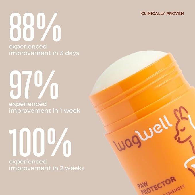 WagWell Paw Protector - Vet-Approved & Microbiome-Friendly Dog Paw Pad & Nose Balm Made from Natural Ingredients to Hydrate, Condition & Protect Pet Paws