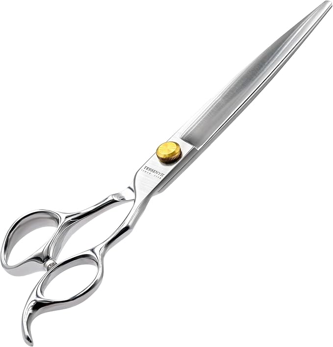 Dog Grooming Scissors, 7.5" Straight Shears, Premium Stainless Steel, Safety Rounded Tip & Offset Handles for Precision Trimming Dogs, Cats, Pet at Home