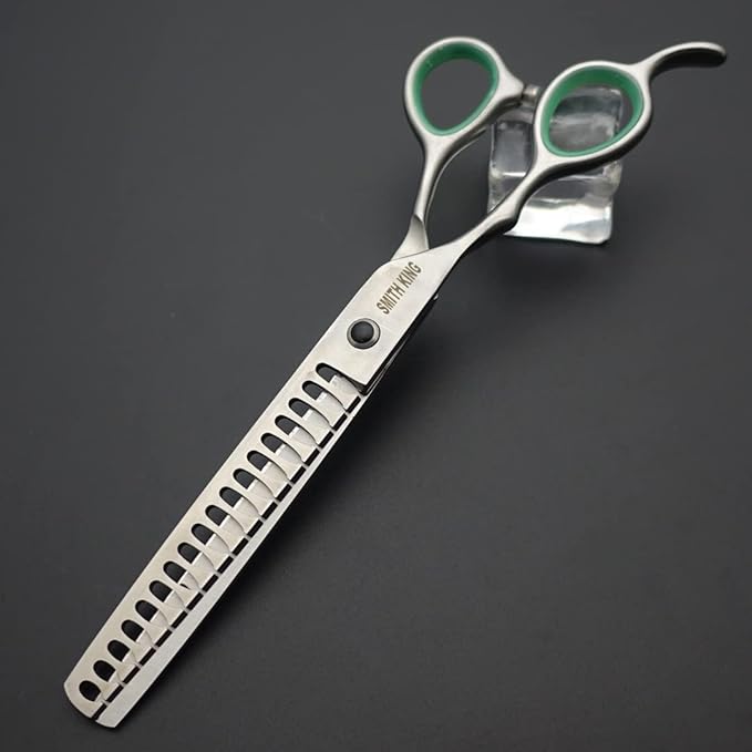 7.0 inches Professional Dog Grooming Scissors Set Straight & thinning & Curved & chunkers & comb 5pcs in 1 Set for left-handed & right handed