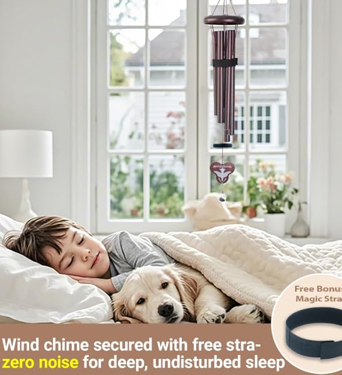 Dog Memorial Gifts for Loss of Dogs, 35'' Personalized Dog Memorial Wind Chimes,Los of Loved One Sympathy Gift, Dogs-Cats Passing Away Gift, Pet Loss Passing Away Remembrance Bereavement Gifts