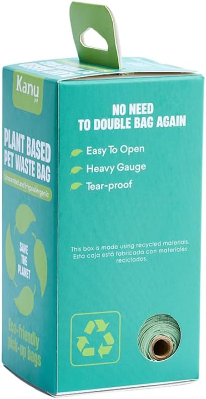 Dog Poop Bags – 120 Count (8 Rolls), Unscented, Leak-Proof, Extra-Thick Waste Bags for Dogs – Easy Tear, Fits All Dispensers – Eco-Friendly Cleanup