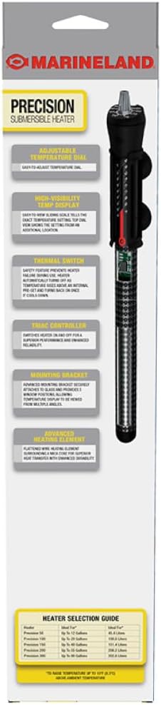 Marineland Precision Heater for Saltwater or Freshwater Aquariums