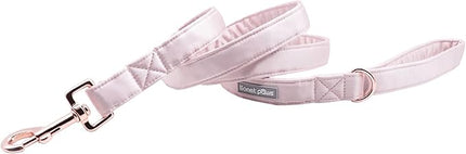 Lionet Paws Dog Leash - Silk Pink Leash for Small Medium Large Dogs Matching Collar for Girl and Boy