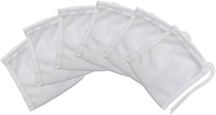 6 Pack Small Sized Filter Bags for Activated Carbon,3 by 4 inches High Flow Aquarium Mesh Media Filters Bag with Drawstrings for Fish Tank Charcoal Filter Bags