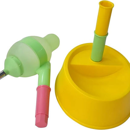 NACOCO Pet Standing Water Dispenser Cat Dog Standing Bowl with Detachable Pole Automatically Feeding Water Height Adjustable