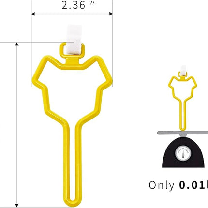 Dalzom® 2Pcs Dog Poop Bag Holder, Waste Bag Holder Carrier for Leash, Dog Poop Bag Dispenser for Walking Running Bicycle Accessory (Yellow)