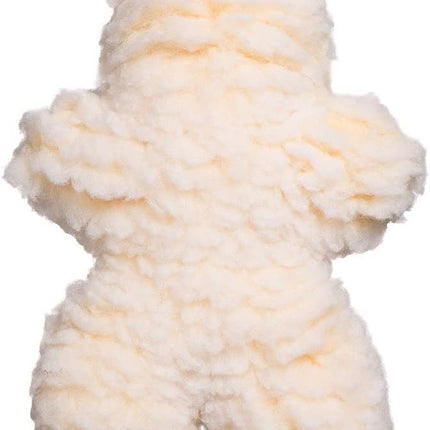 HuggleHounds Plush Dog Toy - Fuzzy Dog Toy, Plush, Soft Fleece, Interactive, Durable, For Small and Large Breeds, Puppy Toy - HuggleFleece Beige Man, Small