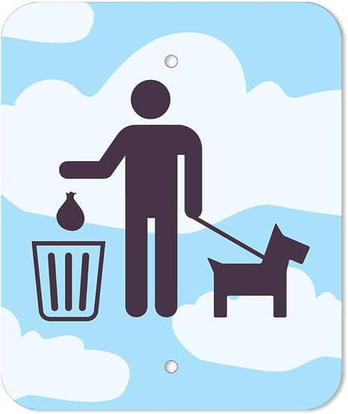 Dispense-Art™ Collection Dog Park Walk - Custom UV-Printed Design on Rust-Proof Aluminum Starter Dog Waste Station/roll Bag System - Includes 400 Waste Bags & 10x12 Sign