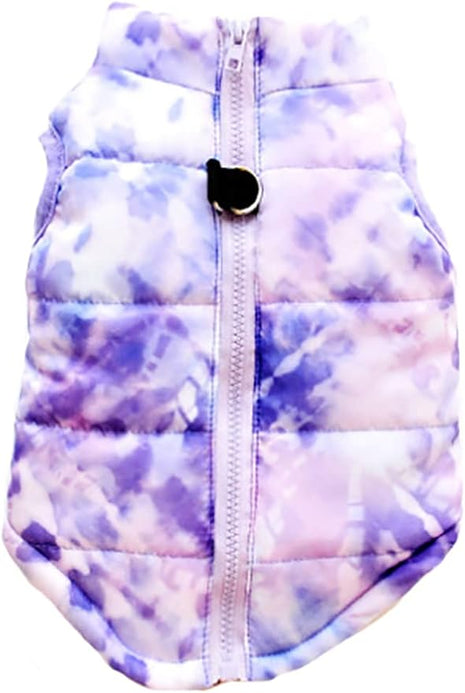 Winter Jacket - Waterproof & Windproof Dog Coat for Cold Weather - Small to Medium Dogs (Not Suitable for Big Dogs) - Purple