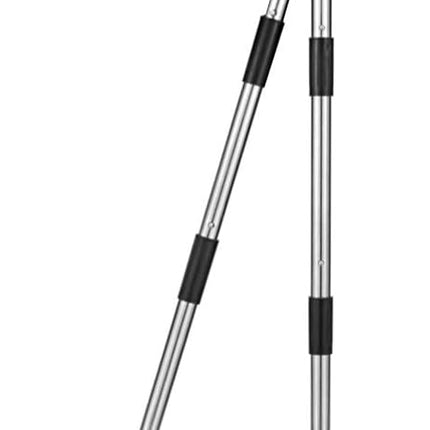 Dog Pooper Scooper,Tray and Spade Set Poop Scooper for Dogs, Adjustable Long Handle Metal Pooper Scooper with Bin for Pet Waste Removal, No Bending Clean Up for Medium and Large Dogs