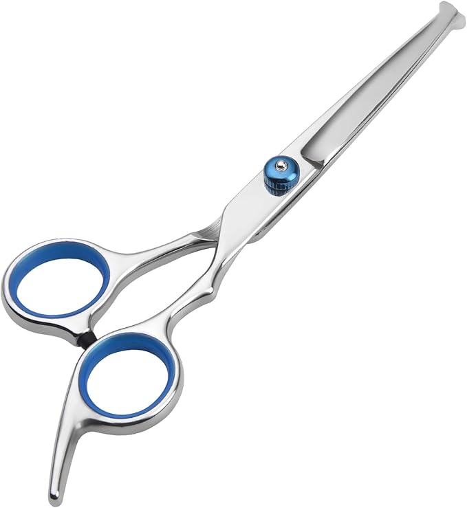 Dog Grooming Scissors,Pet Hair Scissors with Safety Round Tips Heavy Duty Titanium Stainless Steel Professional Dogs Cats Pets Grooming Shears