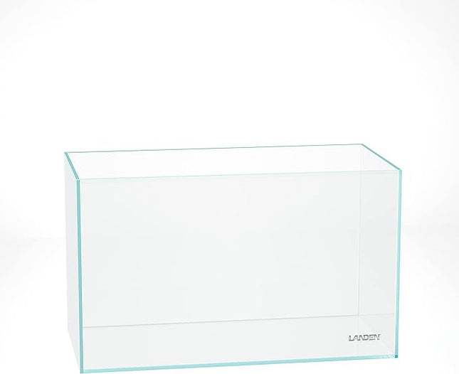 LANDEN 60P 16 Gallon Rimless Low Iron Aquarium Tank, 23.6" W × 11.8" D × 14.2" H (60cm x 30cm x 36cm) 6mm Thickness with Nano Foam Leveling Mat
