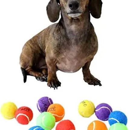 Midlee X-Small Dog Tennis Balls 1.5" Pack of 12 (Solid, 1.5 inch)
