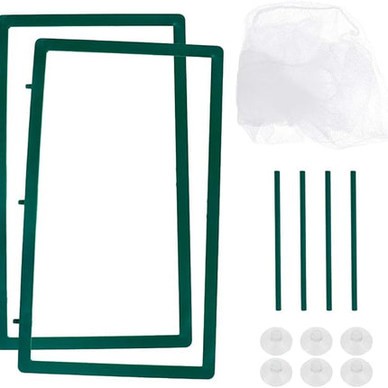 Xiaoyztan Breeder Box for Fish Tank,Aquarium Breeder Box Plastic Frame Baby Fish Tank Separation Breeding Aquarium Spawn Hatchery Isolation with Suction Cups,Pack of 1