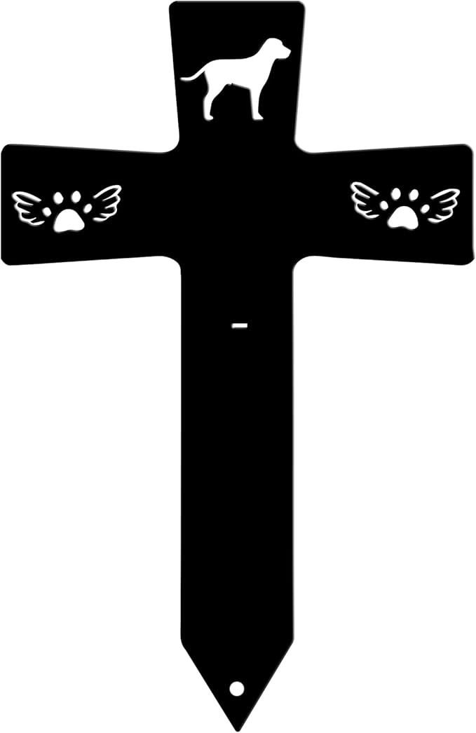 Personalized Metal Dog Grave Markers Stake, Pet Memorial Outdoor Garden Sign Plaque, Custom Pets Name Marker for Cemetery, Pet Loss Sympathy Gift