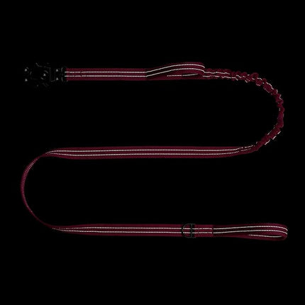 ICEFANG Tactical Dog Leash,K9 Training Walking Bungee Lead with 2 Control Handle,Heavy Duty Quick Release Metal Clasp,for Medium Large Breed (Reflective Pink, 6 FT)