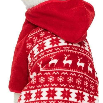 Blueberry Pet Award-Winning Ugly Christmas Reindeer & Snowflake Hoodie, 22" Back Length, Cozy Fleece Dog Christmas Sweater, Perfect Dog Clothes for Holiday-Loving Large Dogs